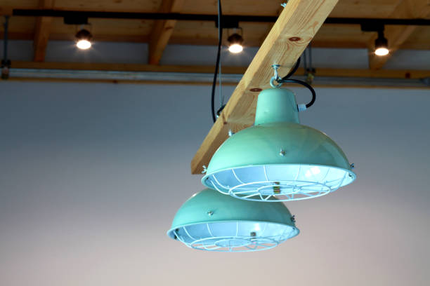 istock green light on the ceiling wooden 1409255330