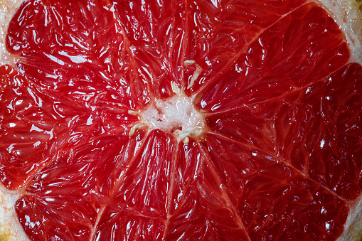 Macrophotography, Grapefruit in nature pattern texture