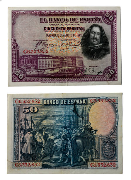 istock Spanish peseta - 50 peseta banknote from 1928 1409259293