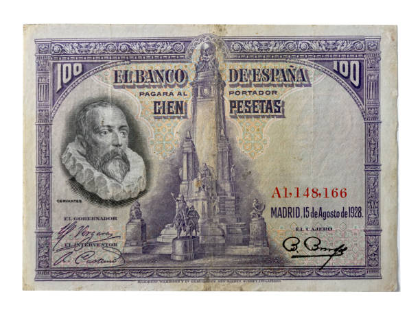 istock Spanish peseta - 100 peseta bill from 1928 1409259296