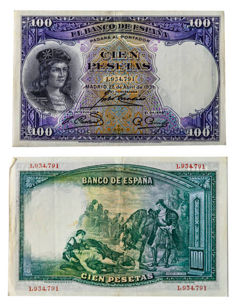 istock Spanish peseta - 100 peseta bill from 1931 1409259303