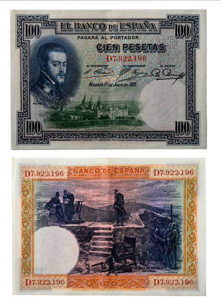 istock Spanish peseta - 100 peseta bill from 1928 1409259306