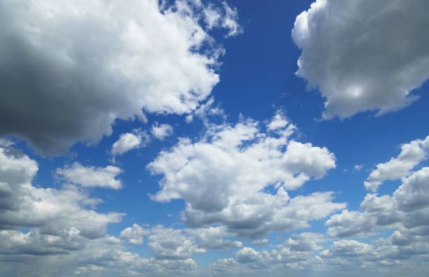 istock beautiful blue sky with clouds on bright sunny day for abstract background 1409262884