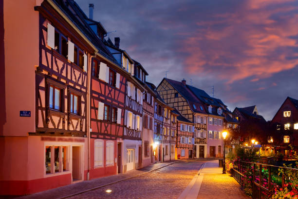 Medieval village in Alsace, France