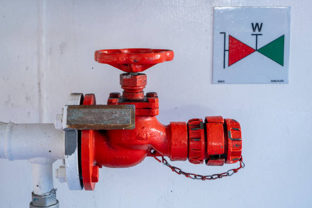 istock Detail of fire hydrant on board a ship. Passenger ferry 1409267392