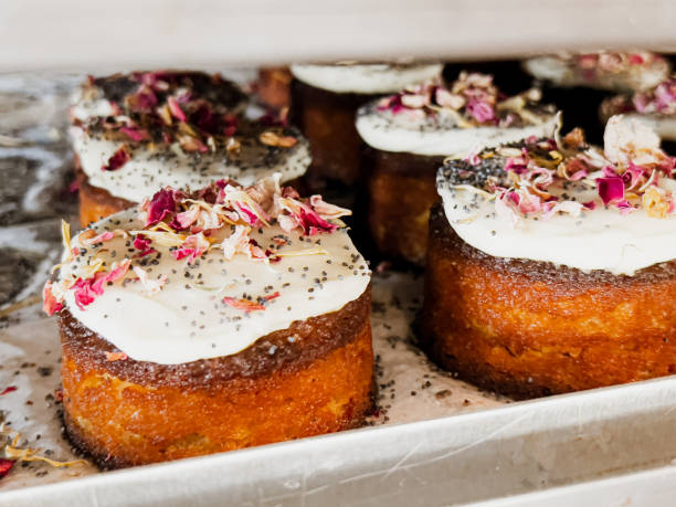 Tray of Orange Syrup Cakes
