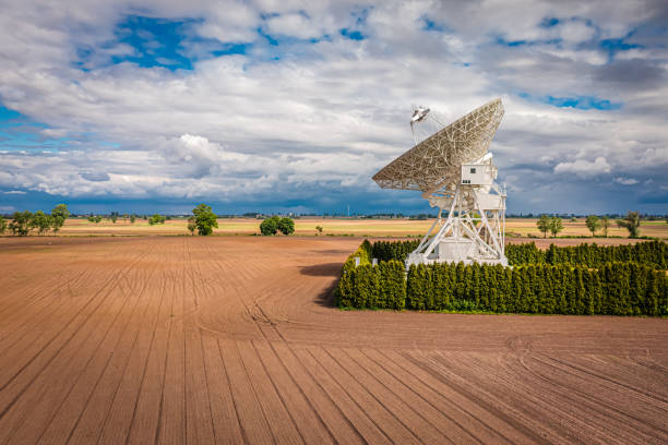 istock Astronomical observatory on brown filed in Poland, Europe 1409269582