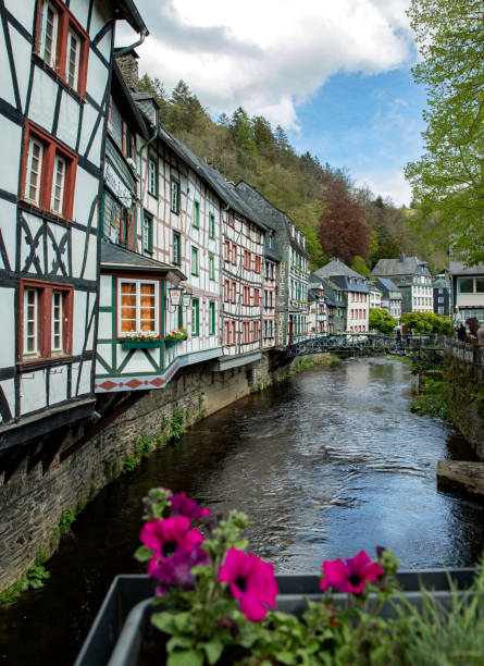 istock landscape nature architecture old town houses river Germany 1409269855