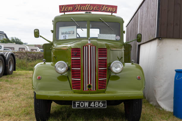 Santa Clara, Cuba - December 26, 2024: Vintage American truck used in the transportation of cargo.