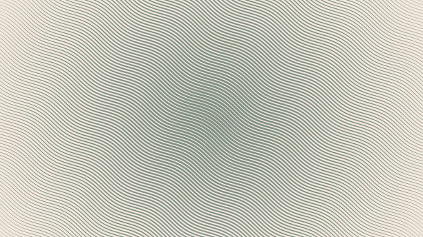 stockillustraties, clipart, cartoons en iconen met parallel hatching wavy lines halftone pattern abstract vector pale green texture - etsen