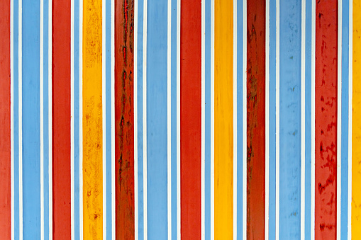 A colorful stripes texture wooden background