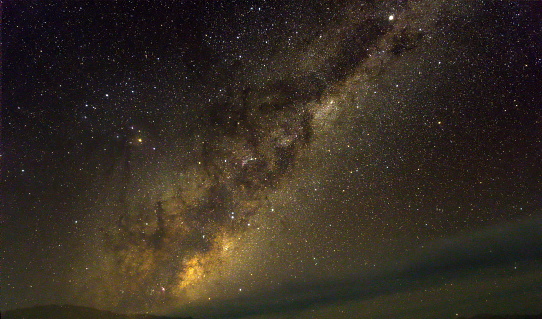 Vía Láctea con la Nebulosa de la Laguna, el centro de la galaxia, las constelaciones de Escorpio y Centauro photo