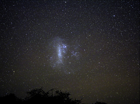 The Large Magellanic Cloud  is a satellite galaxy of the Milky Way, from Namib-Naukluft National Park, Namibia