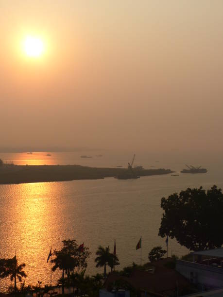 istock Sunset over the Mekong, Phnom Penh, Cambodia 1409293492