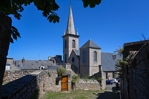 Church of Saint Peter and Saint Paul in the centre of Erquy, Brittany