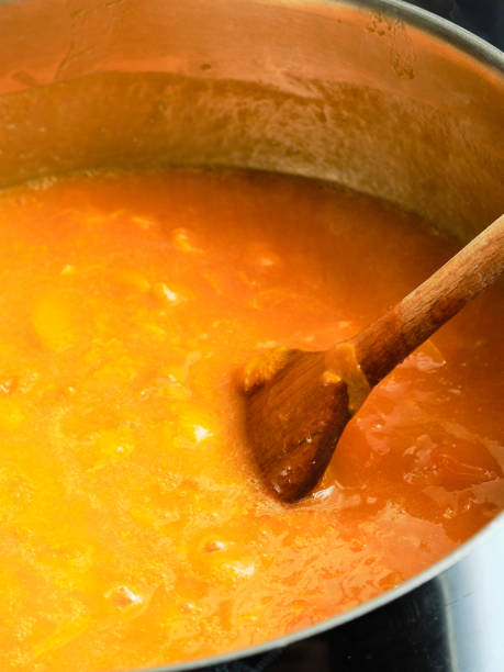 istock Cooking apricot marmalade 1409296277