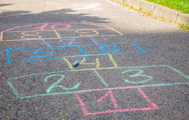 istock street children's games in classics. Selective focus. 1409299295
