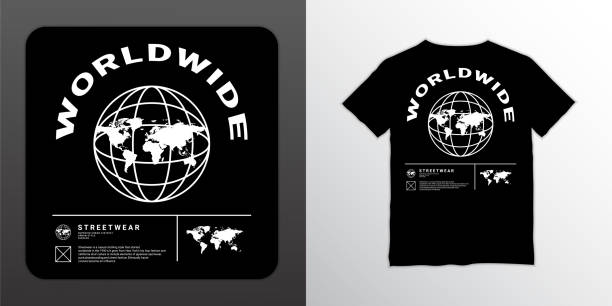 istock worldwide t-shirt design, suitable for screen printing, jackets and others 1409300806