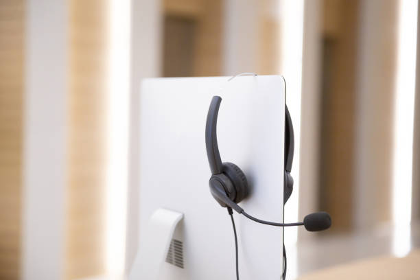 istock Communication support, call center and customer service help desk.for (call center) concept 1409304230