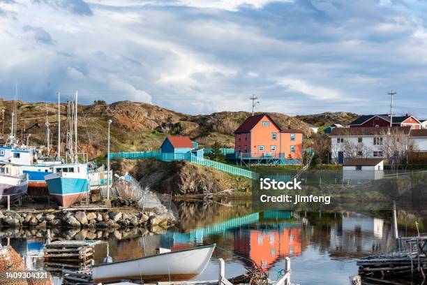The Harbour And Fishing Boats In The Morning Twillingate Canada Stock Photo - Download Image Now