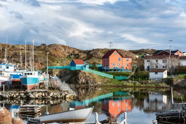 Photo of The harbour and fishing boats in the morning, Twillingate, Canada