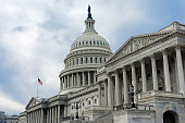 istock Dramatic view of the United States Capitol Building in Washington DC. 1409304410