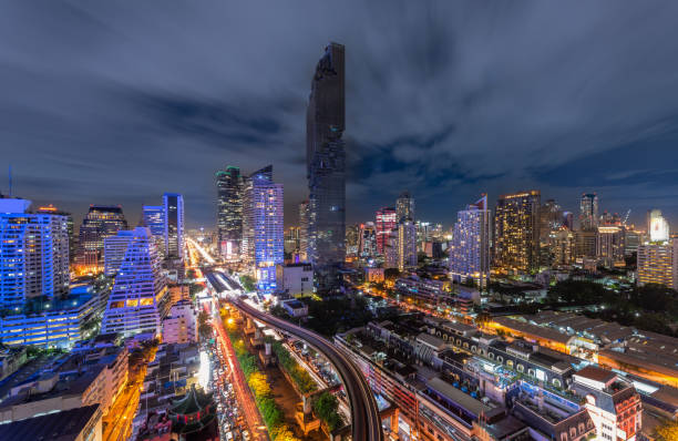 istock Landscape Bangkok City Business District Rush Hours 1409305710