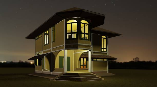 istock 3D illustration of house project 1409307992