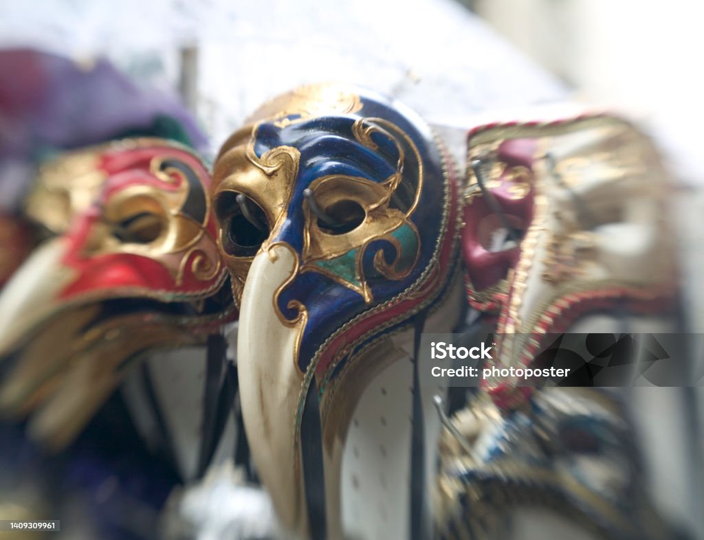Masken in Venedig Masks in Venice in Italy on 14.5.2005 Color Image Stock Photo