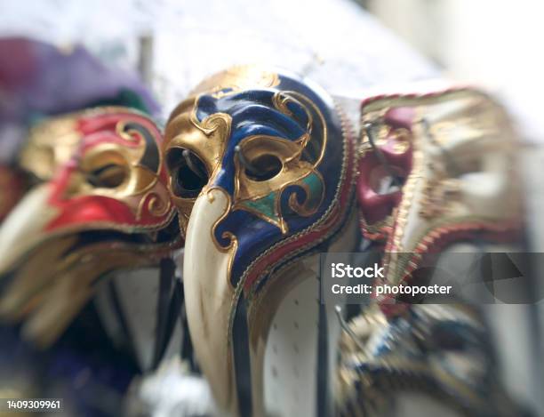 Masken In Venedig Stock Photo - Download Image Now - Color Image, Entertainment Event, Horizontal