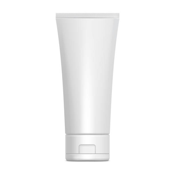 istock White glossy plastic tube for medicine or cosmetics - cream, gel, skin care, toothpaste. 3d Realistic packaging mockup template. Side view. Vector illustration. 1409310067