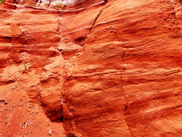 istock Close up of red rocks 1409315331