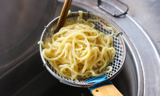 istock Freshly drained noodles from the stew. (Mie ayam) 1409316072