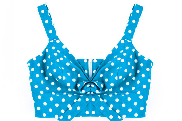 istock Women's top. Summer clothes. trendy crop top in bright color, isolate on white. 1409322820