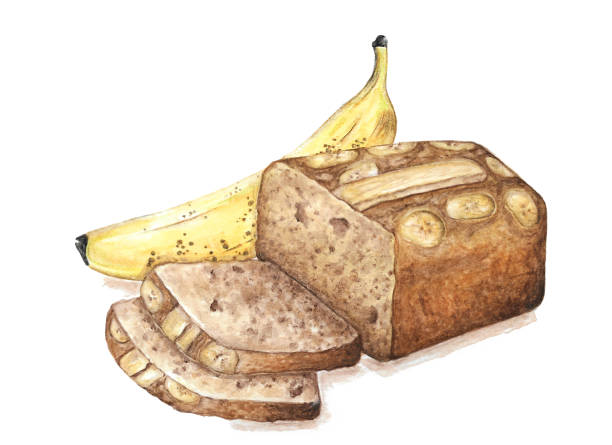 63 Banana Bread Illustrations & Clip Art - iStock | Baking banana bread,  Chocolate chip banana bread, Chocolate banana bread