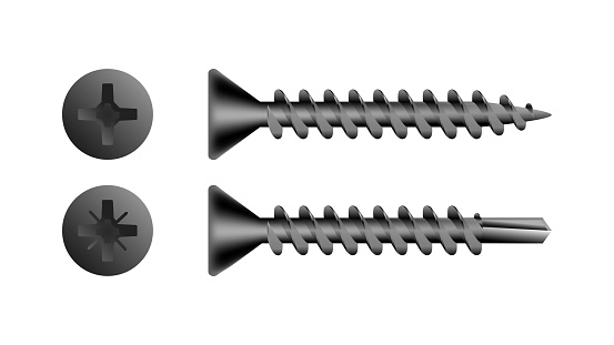 Tapping screw with pillips and pozidrive slots