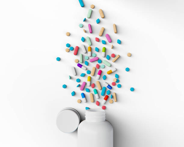 istock 3D Rendering Prescription Medication Medicine Pill Tablets. stock photo 1409336482