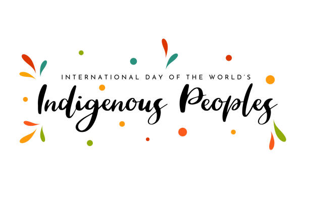 International Day of the World's Indigenous Peoples background. Vector International Day of the World's Indigenous Peoples background. Vector illustration. EPS10 indigenous peoples day stock illustrations