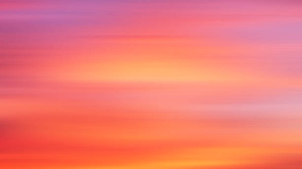 istock Colorful cloudy sky at sunset. Gradient color. Sky blur texture, abstract nature background motiom blur. 1409353209