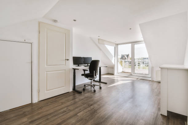 istock Interior of modern home office 1409365097