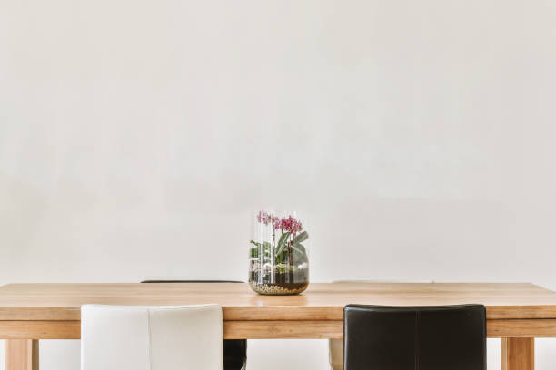 istock Close up of table with flower 1409367622