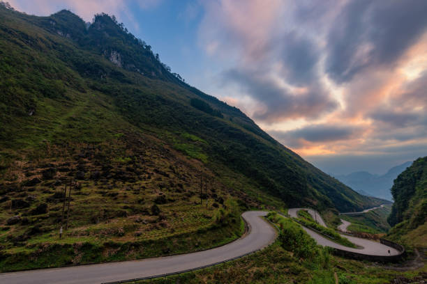 istock Ha Giang curve road between mountains Vietnam 1409369386