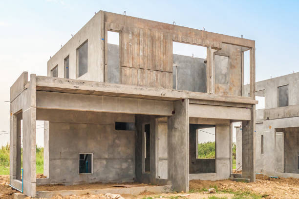 istock construction residential new house with prefabrication system in progress at building site 1409373938