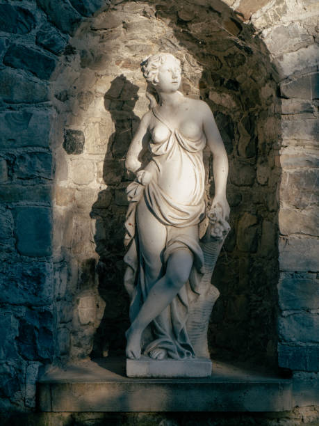 istock ornamental statue in the garden in summer 1409375202
