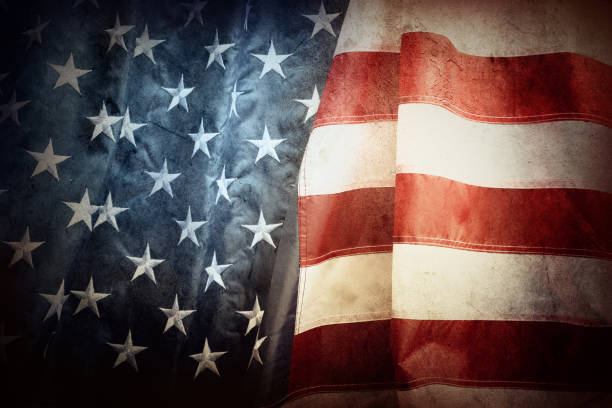 istock Grunge American flag 1409375741