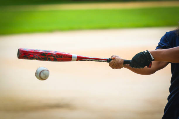 istock Close-up of Baseball Equipment - After Hitting Baseball 1409376709
