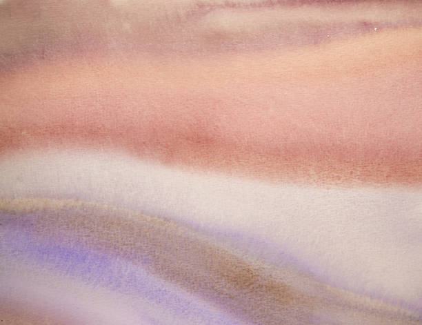 istock Abstract soft browns watercolor background with textures on a white paper 1409379970