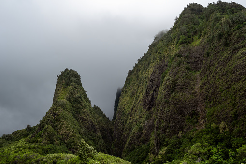 Iao Needle, Iao Valley State Monument Maui Hawaii. Site of the battle of Kepaniwai