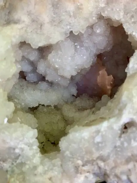 Up close and crystal: clear quartz cave