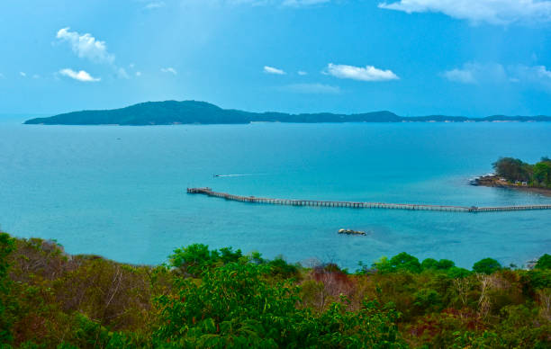 istock Sea view, there is a walking bridge to see the sea. 1409383421